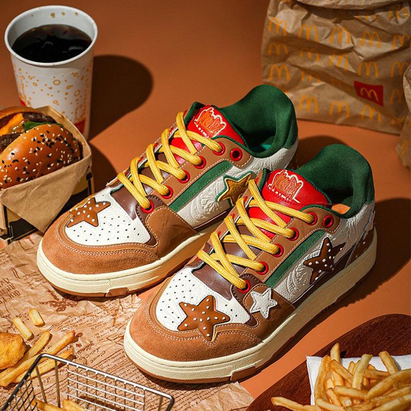 2024 spring and summer new Guochao niche fries burger star board shoes heightening casual student couple board shoes trendy shoes Female size 35
2024 spring and summer new Guochao niche fries burger star board shoes heightening casual student couple board shoes trendy shoes Female size 35