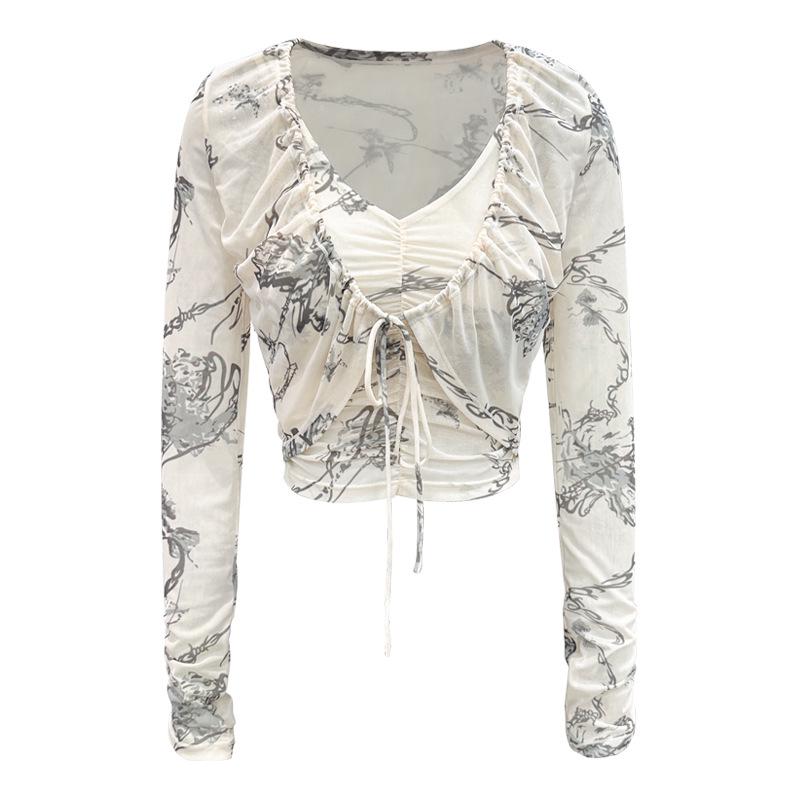 Women s Two-Piece Mesh Ink Print Long-Sleeve Fitness Cover-Up with Ruched Sun Protection Yoga Set XL
Women s Two-Piece Mesh Ink Print Long-Sleeve Fitness Cover-Up with Ruched Sun Protection Yoga Set XL