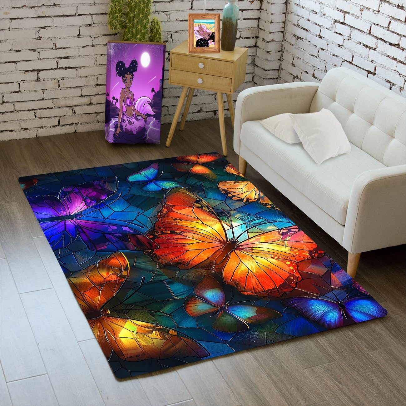 Butterfly Rugs for Girls Bedroom - Colorful Floral Rugs for Living Room Decor Butterfly Carpet, Flower Carpet for Dinning Room 60x90CM
Butterfly Rugs for Girls Bedroom - Colorful Floral Rugs for Living Room Decor Butterfly Carpet, Flower Carpet for Dinning Room 60x90CM