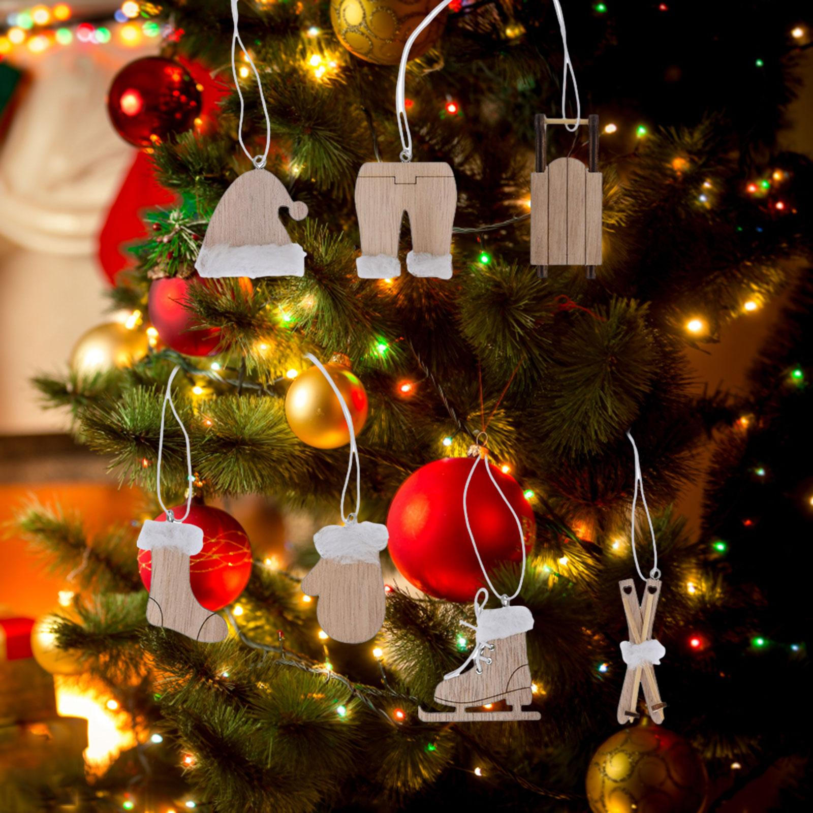 7 Pieces Christmas Tree Hanging Ornaments Wood Decor Decorative Decoration
7 Pieces Christmas Tree Hanging Ornaments Wood Decor Decorative Decoration