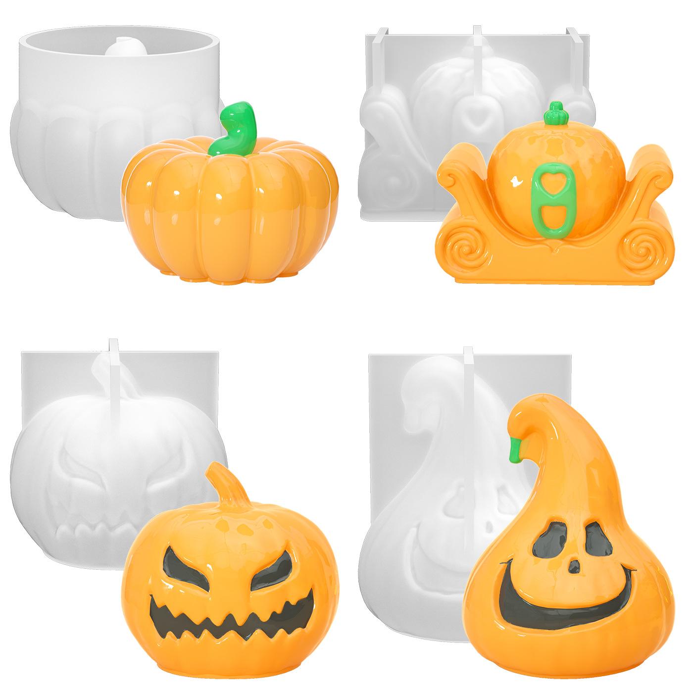 DIY Halloween Supplies Moulds 3D Halloween Pumpkin Candle Silicone Mold Aromatherapy Plaster Resin Soap Mould Home Decoration
DIY Halloween Supplies Moulds 3D Halloween Pumpkin Candle Silicone Mold Aromatherapy Plaster Resin Soap Mould Home Decoration