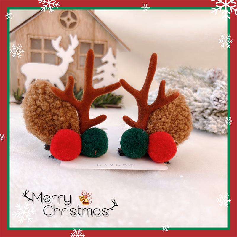 New Cute Antler Hair Clip for Girls - Korean Mori Style Christmas Reindeer Design
New Cute Antler Hair Clip for Girls - Korean Mori Style Christmas Reindeer Design