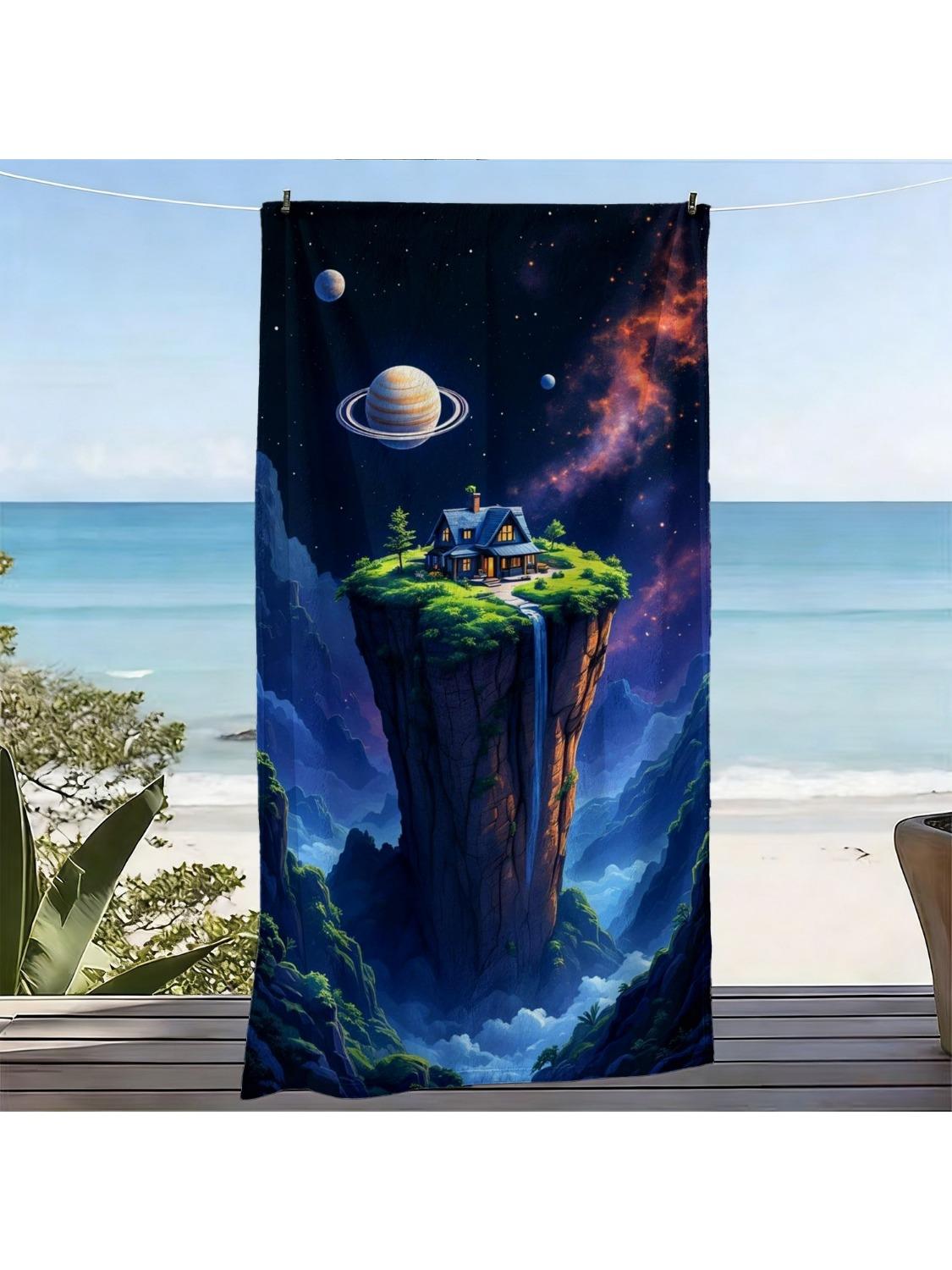 1pc, Fantasy Starry Sky Floating Island Style Soft Beach Towel,Dreamy Planet and Waterfall Print Pattern,Microfiber Bath Towel W40*H60(CM)
1pc, Fantasy Starry Sky Floating Island Style Soft Beach Towel,Dreamy Planet and Waterfall Print Pattern,Microfiber Bath Towel W40*H60(CM)