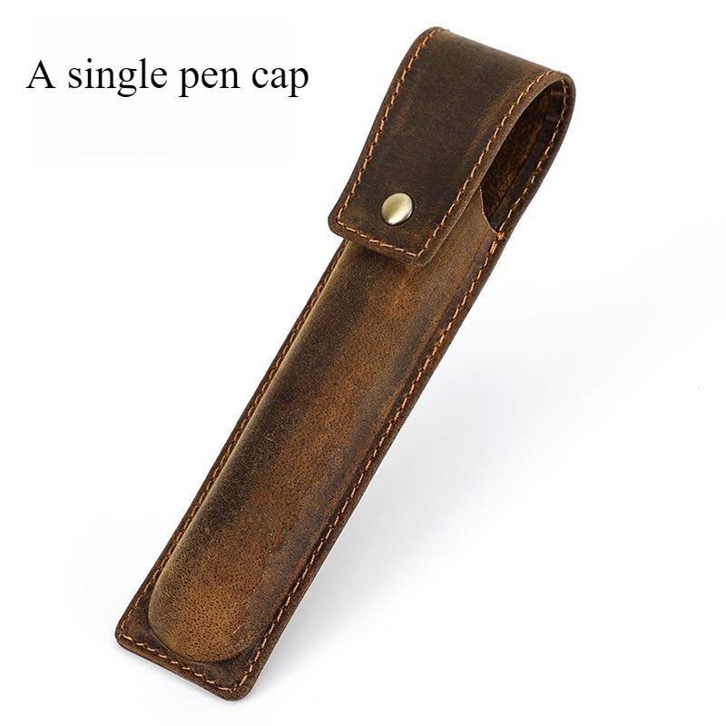 Vintage Crazy Horse Leather Pen Bag Portable Pencil Case For Pens Retro Style Stationery Organizer For Office School
Vintage Crazy Horse Leather Pen Bag Portable Pencil Case For Pens Retro Style Stationery Organizer For Office School