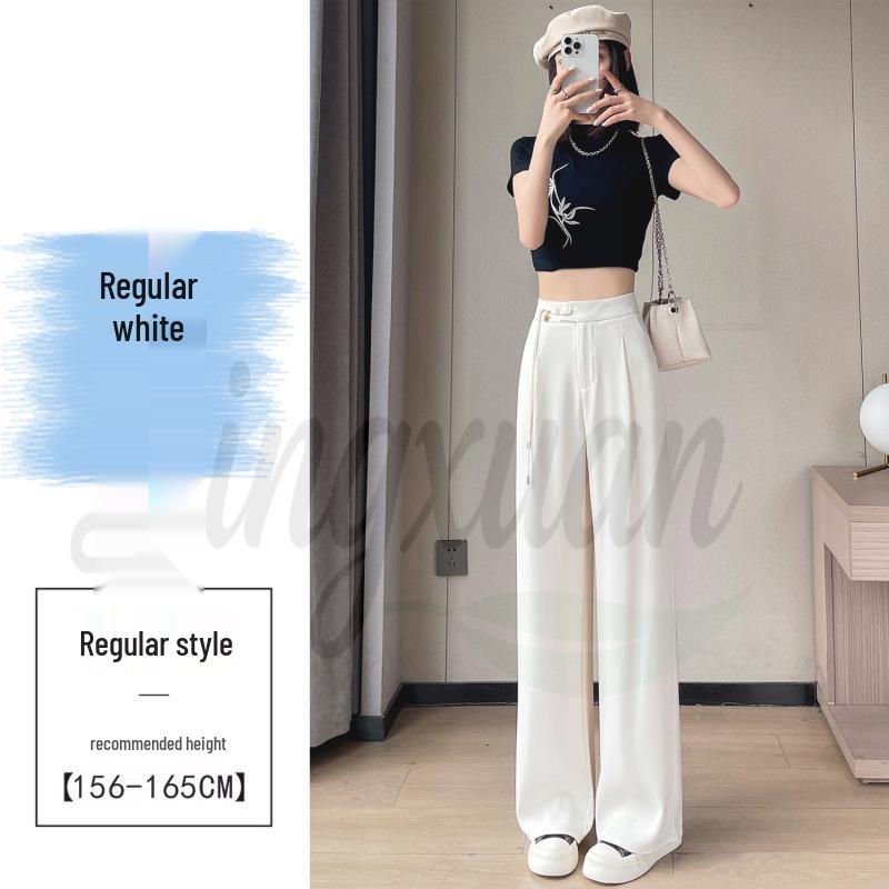 Summer 2026 Chinese Style High Waist Wide Leg Ice Silk Pants for Women M
Summer 2026 Chinese Style High Waist Wide Leg Ice Silk Pants for Women M