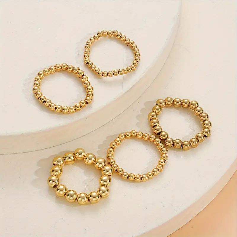 Exaggerated CCB Beaded Multi-Layer Rings for Women Minimalist Elastic Rope Finger Ring Set Stackable Dainty Zircon Gift золотой
Exaggerated CCB Beaded Multi-Layer Rings for Women Minimalist Elastic Rope Finger Ring Set Stackable Dainty Zircon Gift золотой