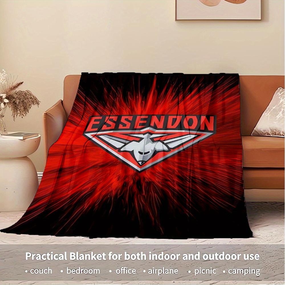 1pc Essendon,Logo,Redburst Flannel Blanket - Lightweight Soft for All Seasons, Ideal for Couch, Office, Bed, Travel, Camping - Unique Gift, 150x180cm
1pc Essendon,Logo,Redburst Flannel Blanket - Lightweight Soft for All Seasons, Ideal for Couch, Office, Bed, Travel, Camping - Unique Gift, 150x180cm