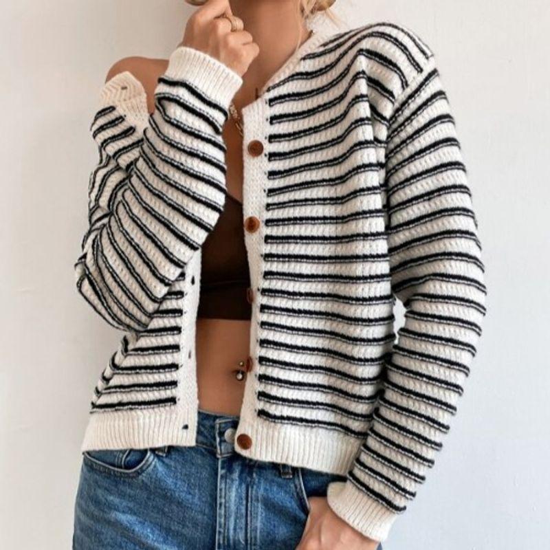 Модная осенне-зимняя студенческая мода, кардиган крупной вязки с круглым вырезом и длинными рукавами, на пуговицах, повседневный, верхняя одежда, женский свитер Picture Color L
Модная осенне-зимняя студенческая мода, кардиган крупной вязки с круглым вырезом и длинными рукавами, на пуговицах, повседневный, верхняя одежда, женский свитер Picture Color L