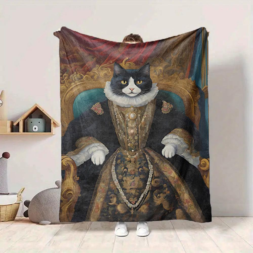 1pc Royal Feline Blanket, Lightweight Flannel Throw Blanket For Sofa, Bed, Travel217 130cmx150cm
1pc Royal Feline Blanket, Lightweight Flannel Throw Blanket For Sofa, Bed, Travel217 130cmx150cm