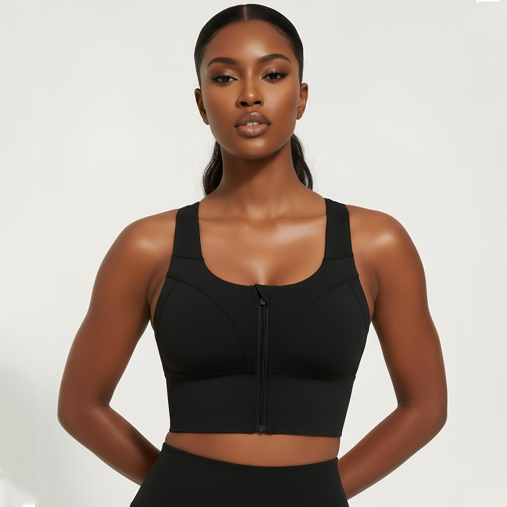 Plus Size Shockproof Sports Bra with Front Zip and Criss-Cross Back for Yoga or Pilates. 3XL
Plus Size Shockproof Sports Bra with Front Zip and Criss-Cross Back for Yoga or Pilates. 3XL