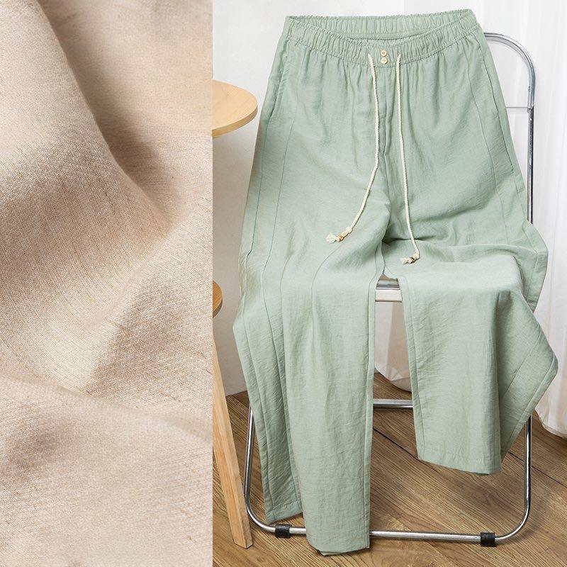 Korean Version of The New Cotton Wide-leg Pants High Waist Loose Breathable Casual Straight Thin Floor-mopping Trousers M
Korean Version of The New Cotton Wide-leg Pants High Waist Loose Breathable Casual Straight Thin Floor-mopping Trousers M