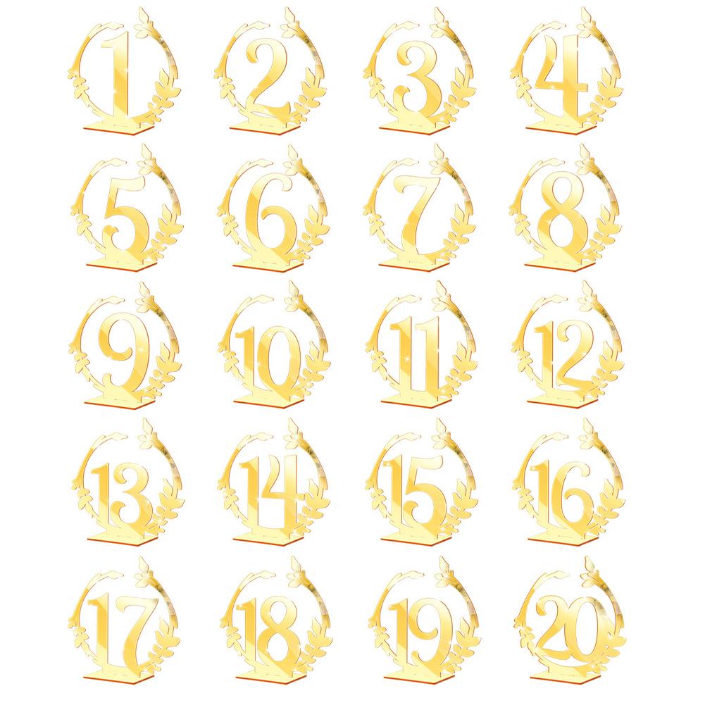 1 20 Wedding Table Number Signs Acrylic Number Card For Wedding Reception Event Banquets Party Decor gold
1 20 Wedding Table Number Signs Acrylic Number Card For Wedding Reception Event Banquets Party Decor gold