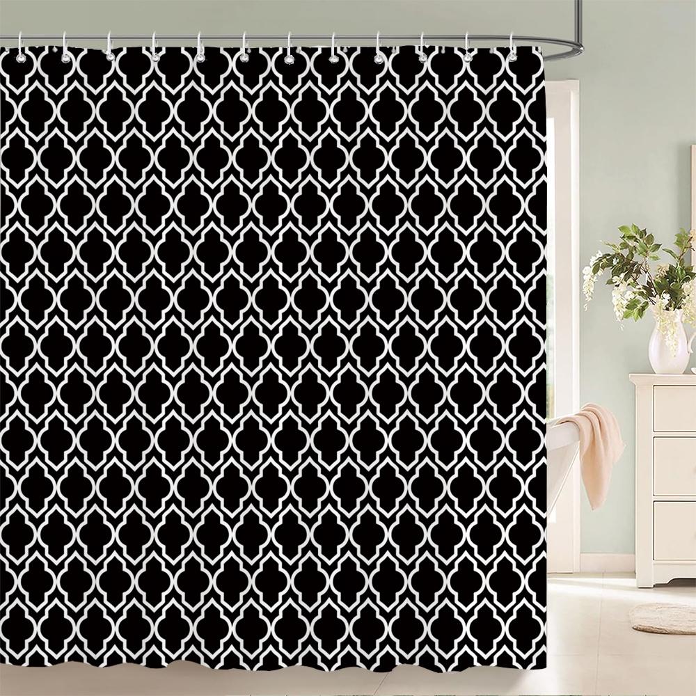 Waterproof Shower Curtains For Bathroom Home Decor Polyester Fabric Shower Curtains Geometric Pattern Multi-Size Shower Curtains W60H190(CM)-1 Pcs
Waterproof Shower Curtains For Bathroom Home Decor Polyester Fabric Shower Curtains Geometric Pattern Multi-Size Shower Curtains W60H190(CM)-1 Pcs
