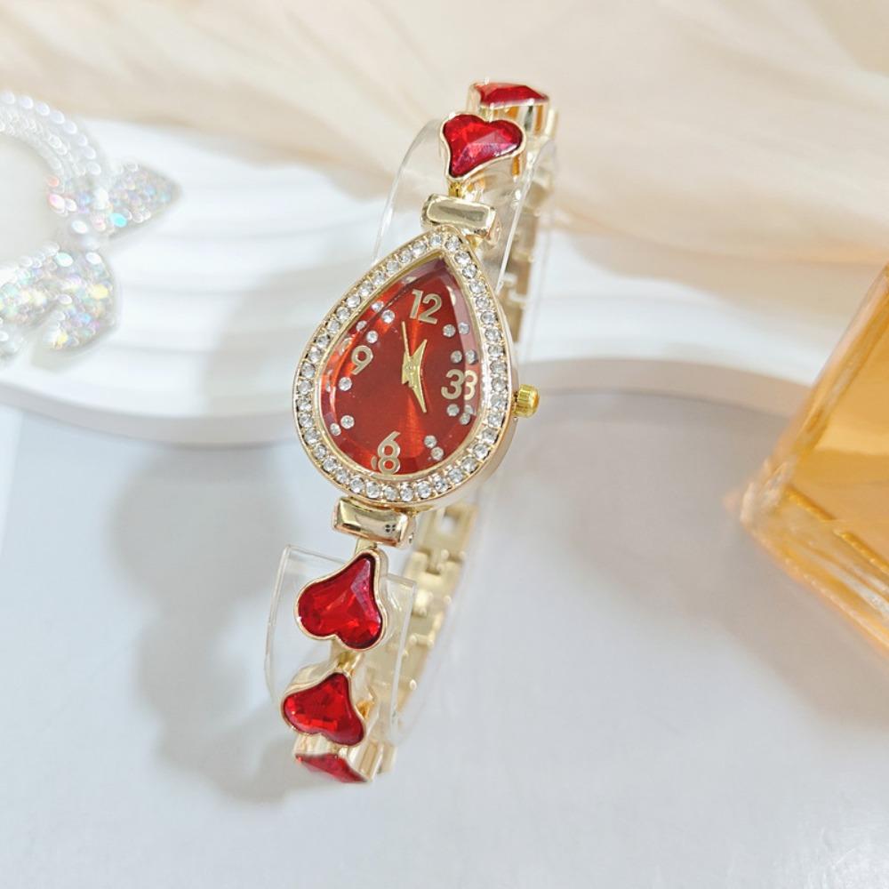 Fashion Accessory Heart Bracelet Watch Alloy Women s Quartz Watch Heart Wristwatch Casual Occasion червоний
Fashion Accessory Heart Bracelet Watch Alloy Women s Quartz Watch Heart Wristwatch Casual Occasion червоний