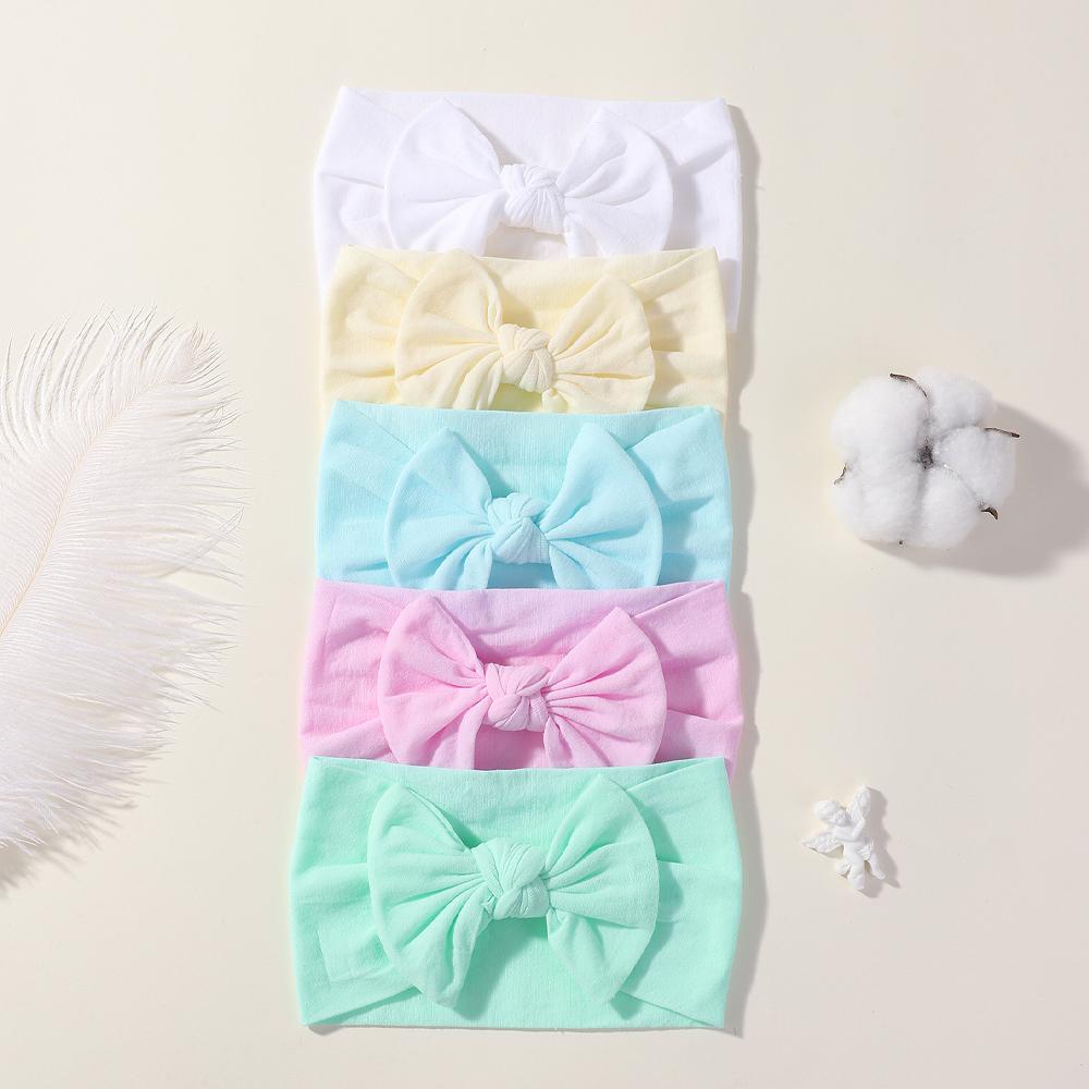 BABY BOWS 5Pcs/lot Bright Nylon Solid Color Baby Headband Set 3.5inch Bowknot Casual Headties Soft and Non Damaging To Hair
BABY BOWS 5Pcs/lot Bright Nylon Solid Color Baby Headband Set 3.5inch Bowknot Casual Headties Soft and Non Damaging To Hair