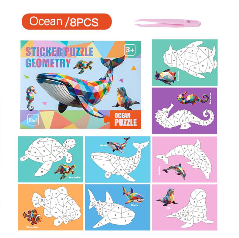 Geometric Sticker Puzzle Set - Five Themed Stickers Suitable For Children s Creative Color Matching And Fine Motor Skills
Geometric Sticker Puzzle Set - Five Themed Stickers Suitable For Children s Creative Color Matching And Fine Motor Skills