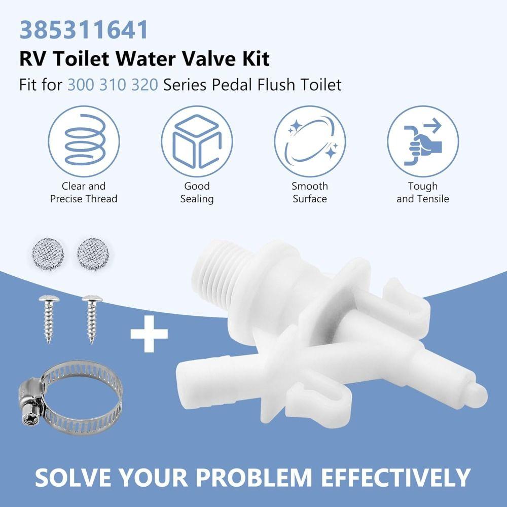 Stainless Steel RV toilet valve kit DIY Pedal flush Toilets valve for 385311641/Dometic
Stainless Steel RV toilet valve kit DIY Pedal flush Toilets valve for 385311641/Dometic