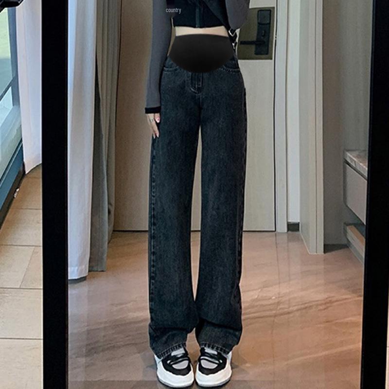 High-Waist Maternity Wide-Leg Jeans - Autumn Style, Slim Fit, Floor-Length, Trendy Loose Drape for Moms 2XL
High-Waist Maternity Wide-Leg Jeans - Autumn Style, Slim Fit, Floor-Length, Trendy Loose Drape for Moms 2XL