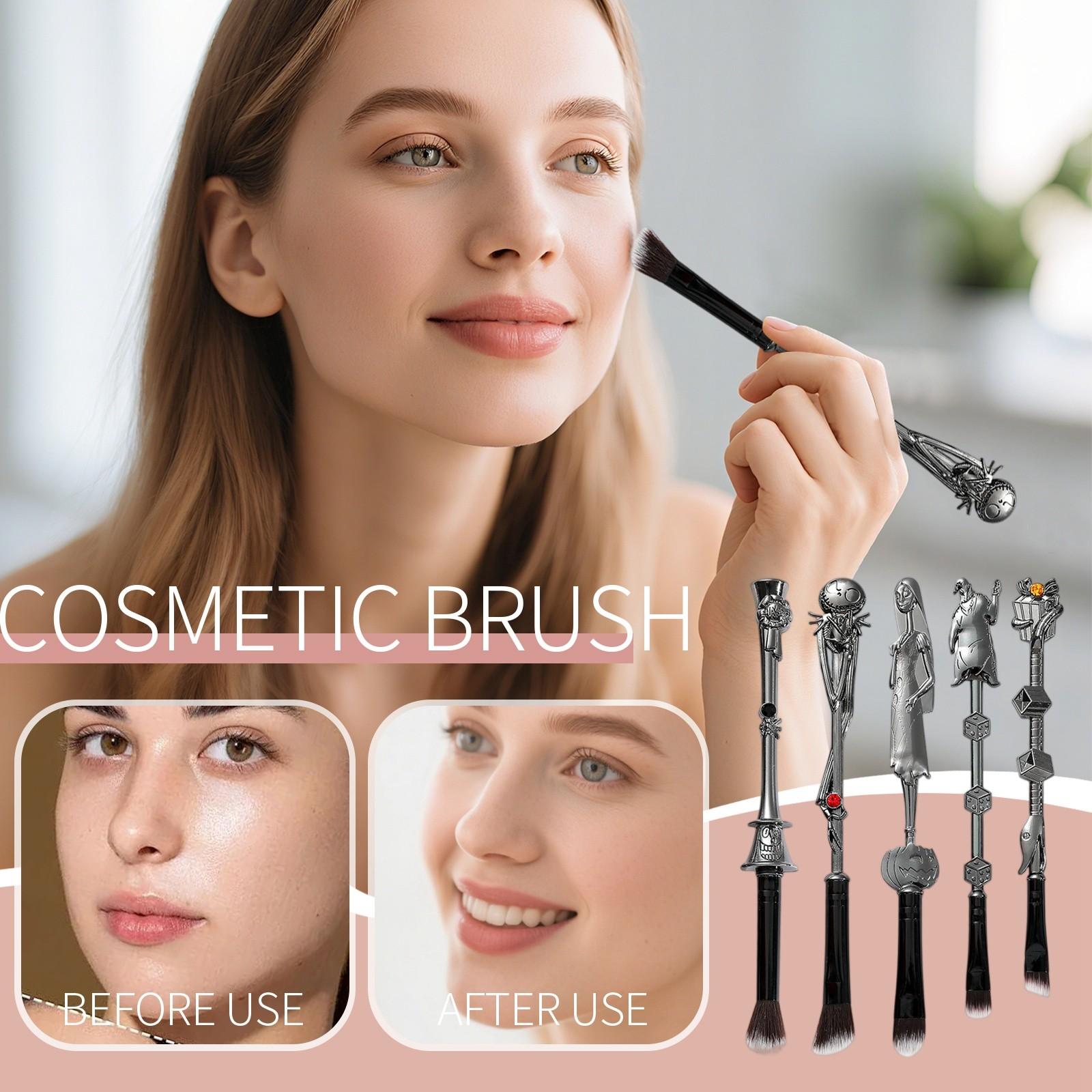 5 Наборов Страшных Кистей для Макияжа в Темной Тематике, Кисть для Теней, Детальная Кисть One Size чёрный
5 Наборов Страшных Кистей для Макияжа в Темной Тематике, Кисть для Теней, Детальная Кисть One Size чёрный