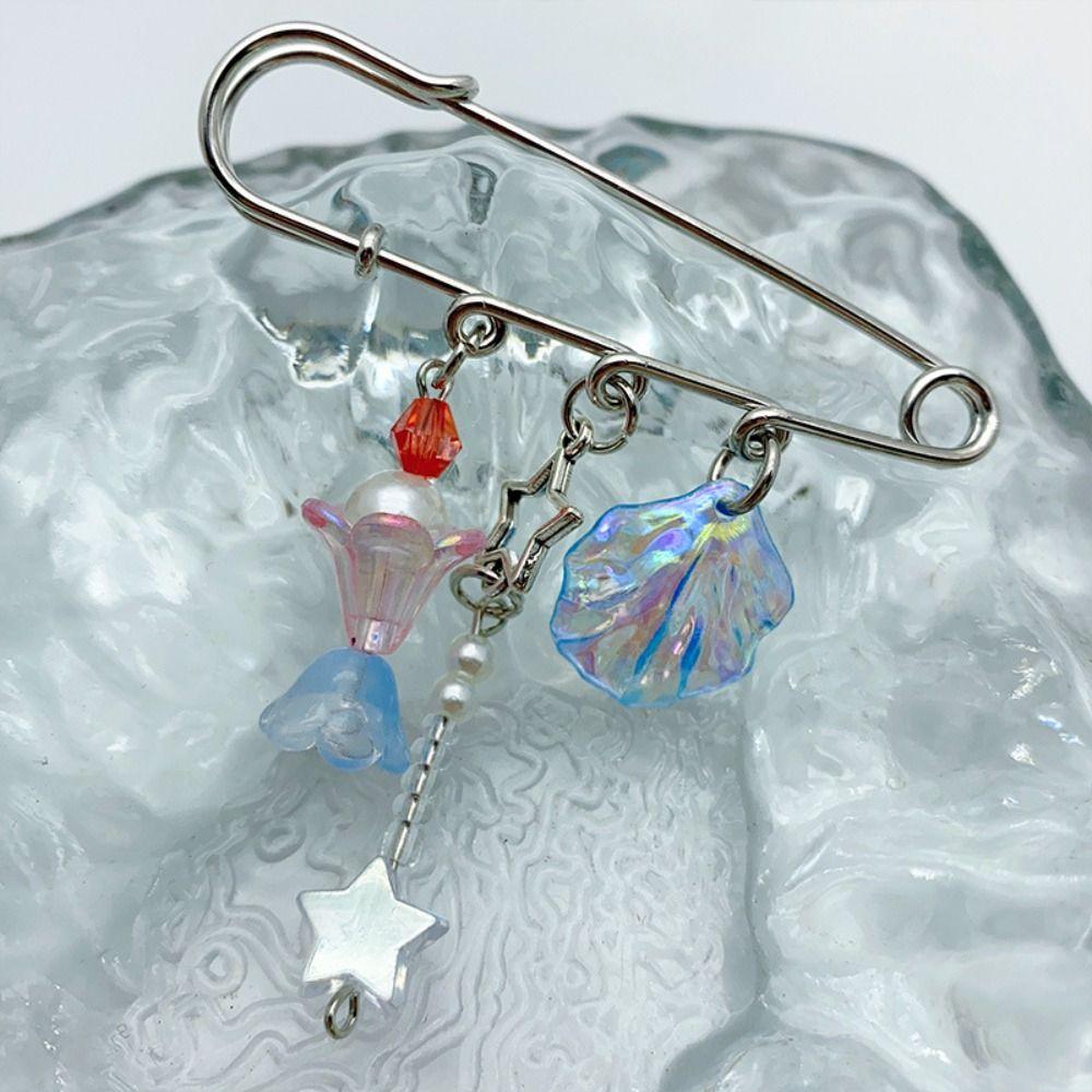 Beaded Koi Carp Metal Pins Pentagram Pins Blue Ocean Brooches Fashion Ocean Series Brooch Summer Style B
Beaded Koi Carp Metal Pins Pentagram Pins Blue Ocean Brooches Fashion Ocean Series Brooch Summer Style B