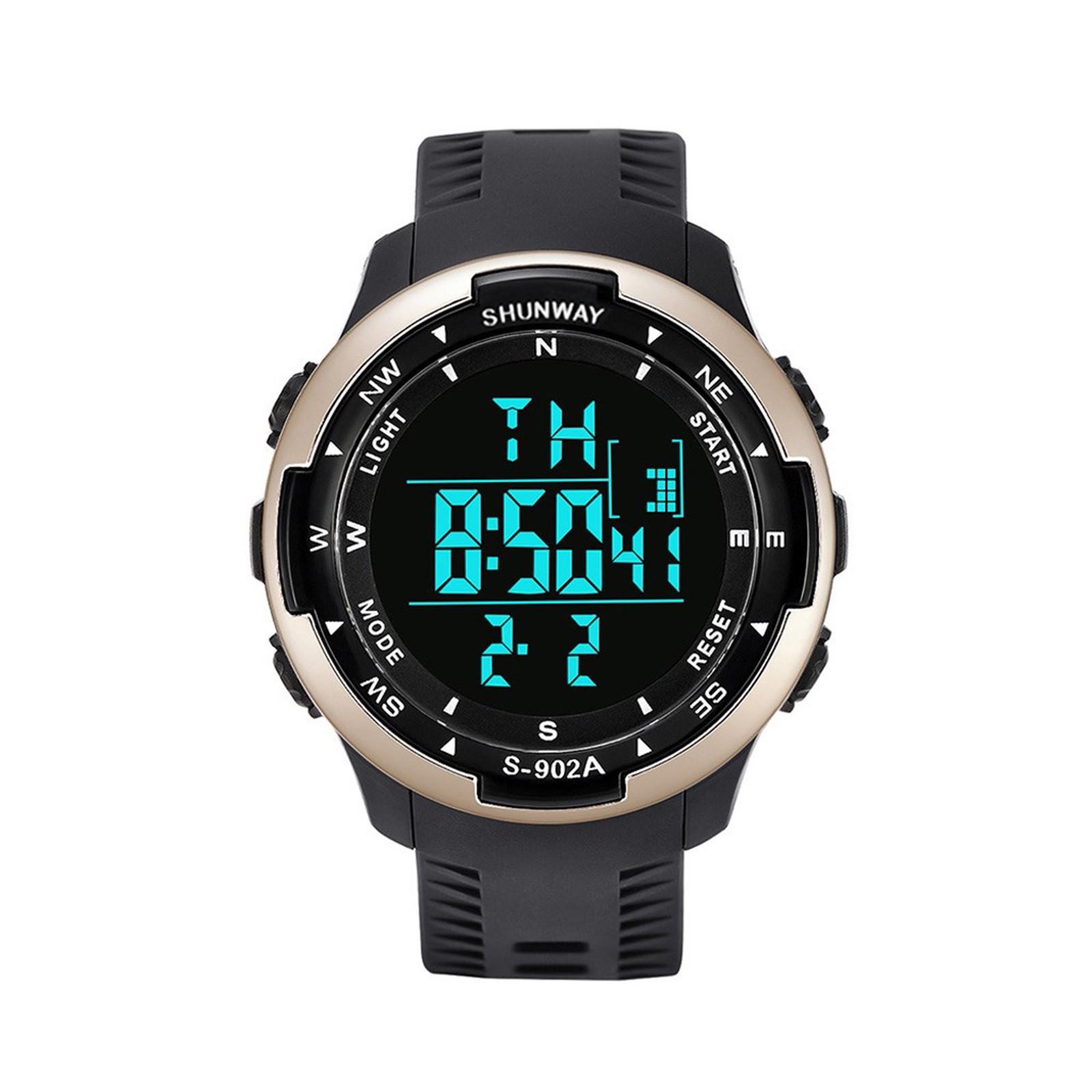 SHUNWAY Outdoor Sports Digital Watch Waterproof Multifunctional Stopwatch Alarm Calendar Compass Display for Men One Size чёрный
SHUNWAY Outdoor Sports Digital Watch Waterproof Multifunctional Stopwatch Alarm Calendar Compass Display for Men One Size чёрный