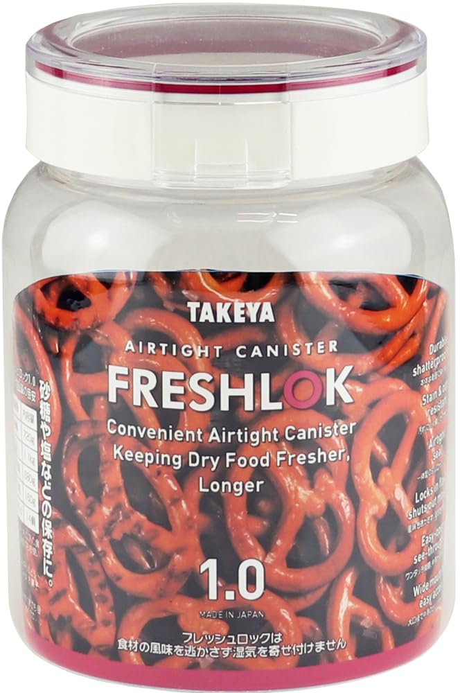 Takeya Fresh Lock Round Made in Japan Prevents Moisture Storage Container 1.0L One-Touch Open/Close
Takeya Fresh Lock Round Made in Japan Prevents Moisture Storage Container 1.0L One-Touch Open/Close