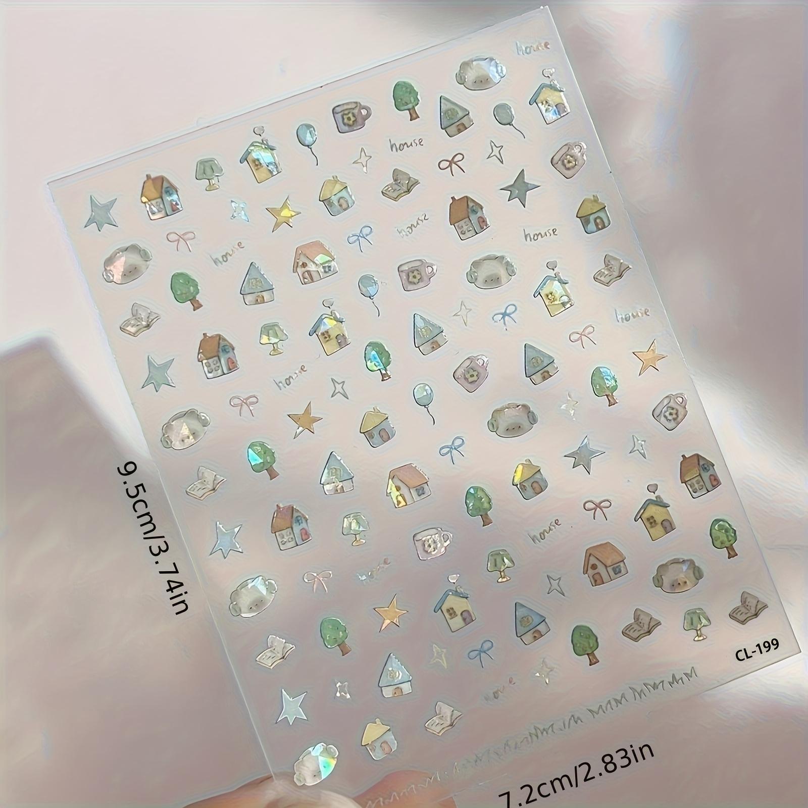 Shell-Glossy House-Shaped Nail Stickers - Cartoon Fantasy Self-Adhesive Decals with Pastel Colors & Iridescent Shine for DIY Nail Art
Shell-Glossy House-Shaped Nail Stickers - Cartoon Fantasy Self-Adhesive Decals with Pastel Colors & Iridescent Shine for DIY Nail Art