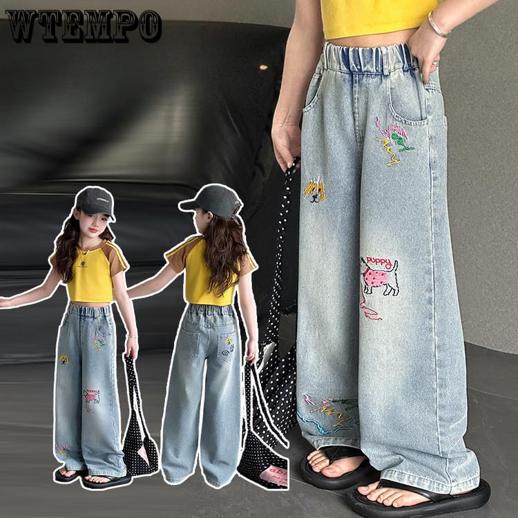 Girls Straight Leg Jeans Spring and Autumn Trend Wide Leg Pants Girls Pants Loose Pants Children s Clothing 170
Girls Straight Leg Jeans Spring and Autumn Trend Wide Leg Pants Girls Pants Loose Pants Children s Clothing 170
