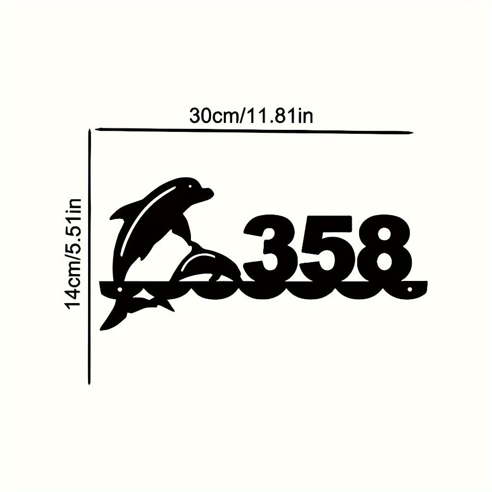 Metal Wall Art Dolphin Shark Silhouette Custom House Number Sign Durable Indoor Decor Gift
Metal Wall Art Dolphin Shark Silhouette Custom House Number Sign Durable Indoor Decor Gift