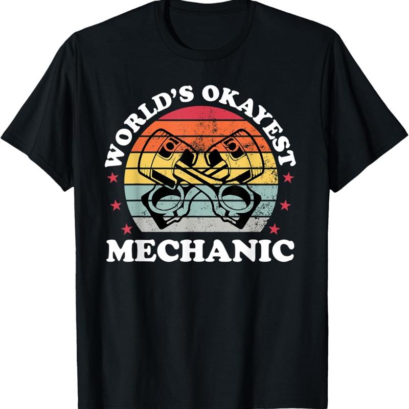 Okayest Mechanic Funny Auto Car Dad Father Men T Shirt - Men s Summer Cotton Graphic Tee 5XL різнокольоровий
Okayest Mechanic Funny Auto Car Dad Father Men T Shirt - Men s Summer Cotton Graphic Tee 5XL різнокольоровий