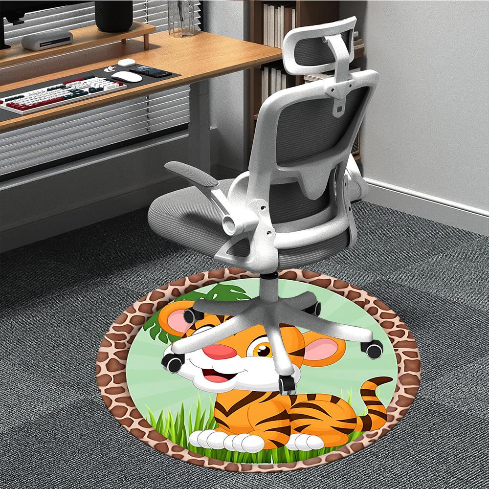 1pc Tiger Print Chair Carpet for Office, Non-slip, Soft and Durable Office Rug for Decoration, Perfect for Office yy251229199 80cm by 80cm
1pc Tiger Print Chair Carpet for Office, Non-slip, Soft and Durable Office Rug for Decoration, Perfect for Office yy251229199 80cm by 80cm