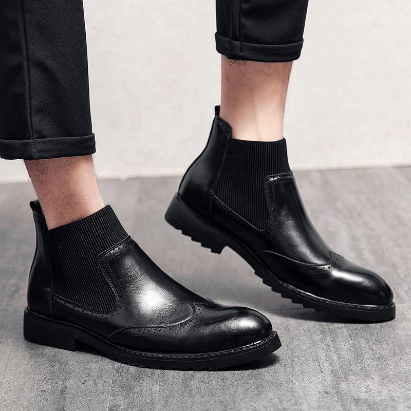 High-top men s shoes 2025 autumn and winter business pointed leather shoes trend British Chelsea Martin boots men s mid-top trendy shoes 37 чорний
High-top men s shoes 2025 autumn and winter business pointed leather shoes trend British Chelsea Martin boots men s mid-top trendy shoes 37 чорний