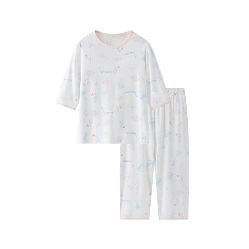 YEEHOO Girls Modal 7-Sleeve Pajama Set 140
YEEHOO Girls Modal 7-Sleeve Pajama Set 140