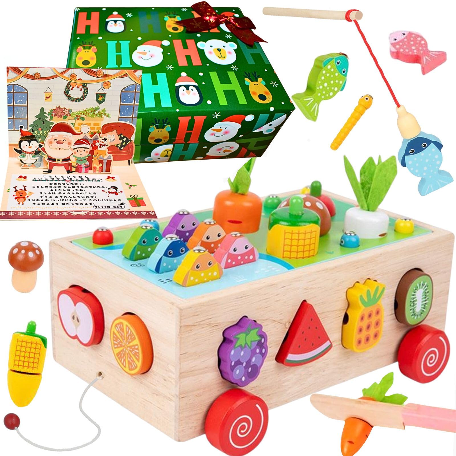 Multifunctional Montessori Educational Toy - Wooden Shape-Matching, Fishing, Threading, and Play Set Colorful and Easy to Clean Up Made with Safe
Multifunctional Montessori Educational Toy - Wooden Shape-Matching, Fishing, Threading, and Play Set Colorful and Easy to Clean Up Made with Safe