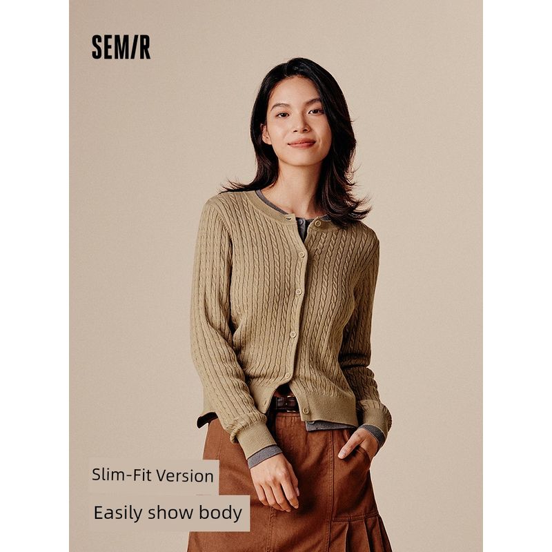 Senma Вязаный кардиган Женский Майярдовый стиль Ранняя осень Новое поступление 2024 Вязаный кардиган Свободный стиль Верхний свитер Milk White 10501 155/80A/S
Senma Вязаный кардиган Женский Майярдовый стиль Ранняя осень Новое поступление 2024 Вязаный кардиган Свободный стиль Верхний свитер Milk White 10501 155/80A/S