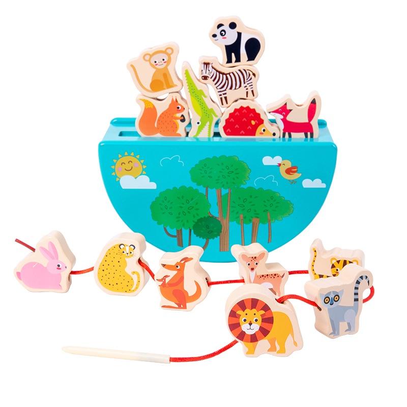 Animal Balance Building Blocks For Toddlers Wooden Bead Stringing Toy
Animal Balance Building Blocks For Toddlers Wooden Bead Stringing Toy