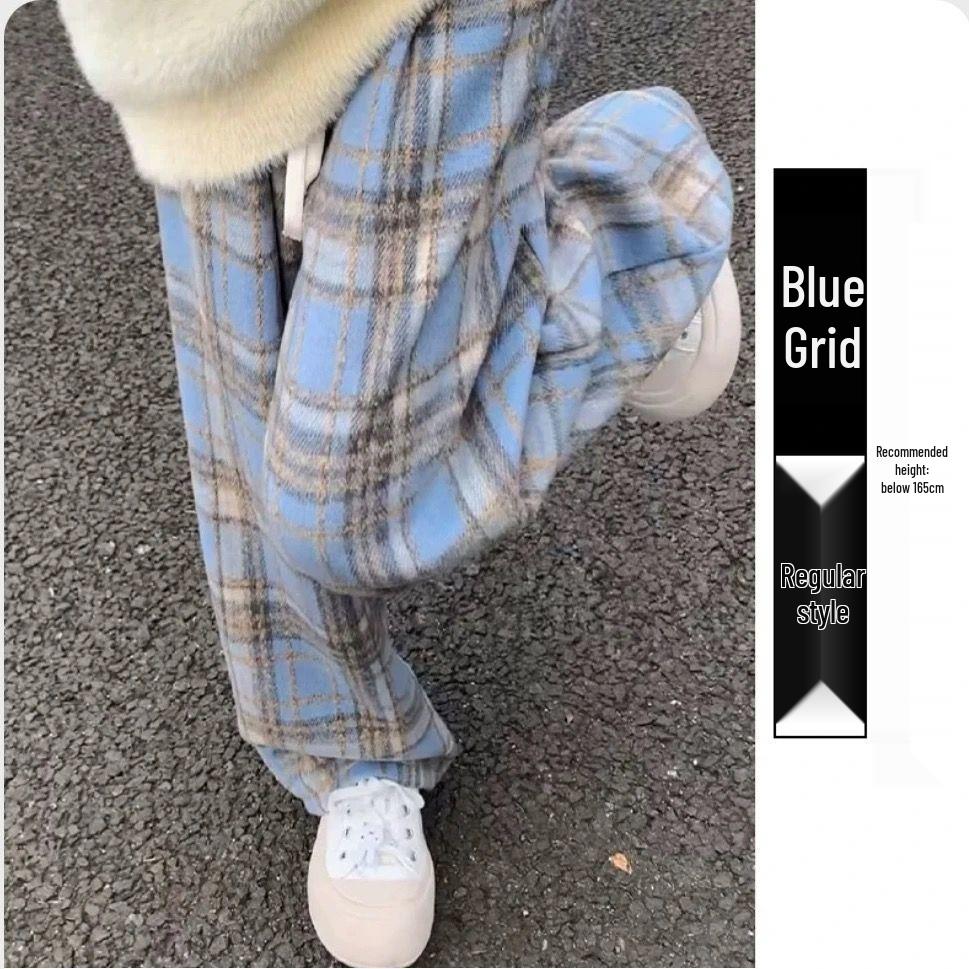 Women s Plus Size Woolen Plaid Wide-Leg Pants, Velvet-Lined, 2025 Autumn/Winter, Loose Straight-Leg Casual Pants L 53-60 kg
Women s Plus Size Woolen Plaid Wide-Leg Pants, Velvet-Lined, 2025 Autumn/Winter, Loose Straight-Leg Casual Pants L 53-60 kg
