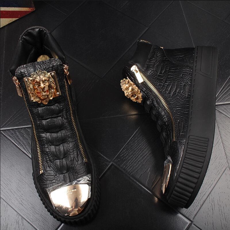 Дизайнерский бренд модыБелые мужские спортивные повседневные туфли на толстой подошве с высоким верхом, модные из натуральной кожи, увеличивающие рост мужские туфли A4 44 чёрный
Дизайнерский бренд модыБелые мужские спортивные повседневные туфли на толстой подошве с высоким верхом, модные из натуральной кожи, увеличивающие рост мужские туфли A4 44 чёрный