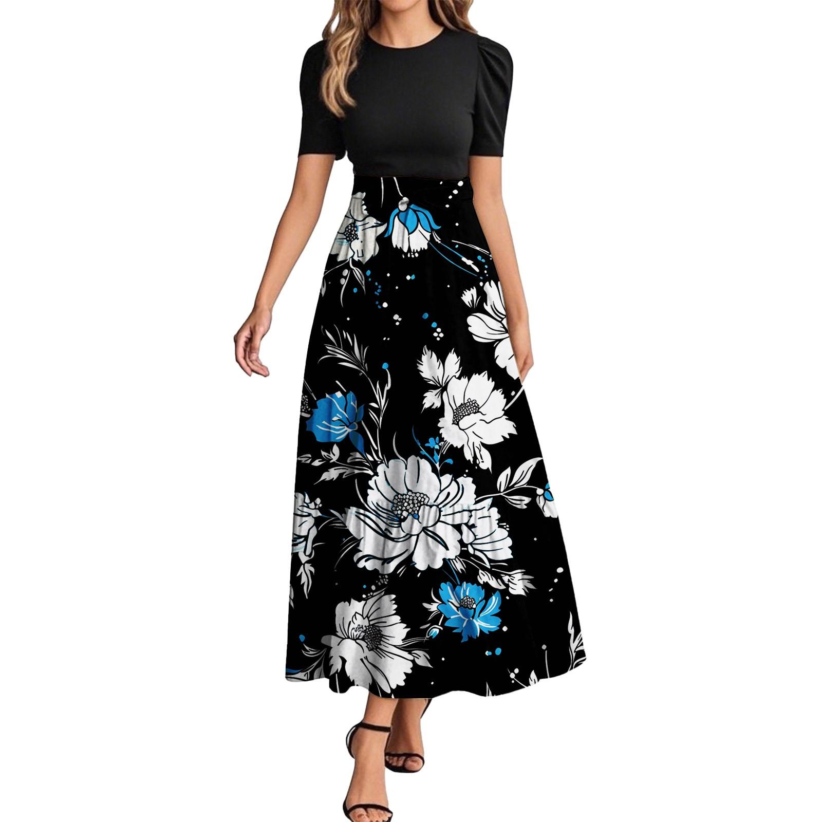 Женское модное повседневное платье с коротким рукавом и круглым вырезом с цветочной вышивкой, элегантное, темпераментное XXL
Женское модное повседневное платье с коротким рукавом и круглым вырезом с цветочной вышивкой, элегантное, темпераментное XXL