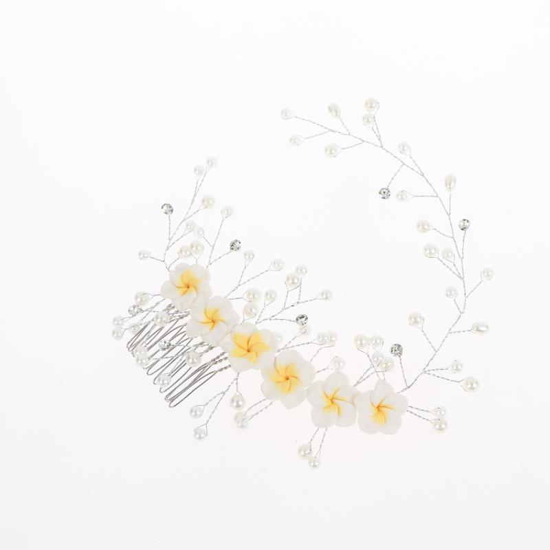 1Pcs Headband Simple Handmade Pearl Floral Soft Clay Flower Hair Comb For Bridal Studio Makeup Wedding Accessories 1pcs
1Pcs Headband Simple Handmade Pearl Floral Soft Clay Flower Hair Comb For Bridal Studio Makeup Wedding Accessories 1pcs