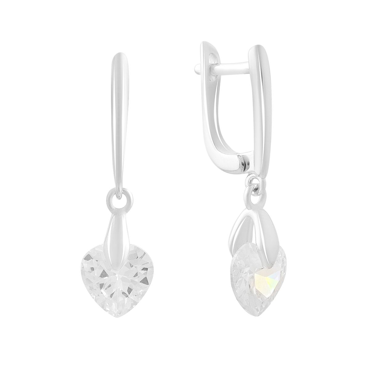 Silver earrings with cubic zirkonia (2198536) білий
Silver earrings with cubic zirkonia (2198536) білий
