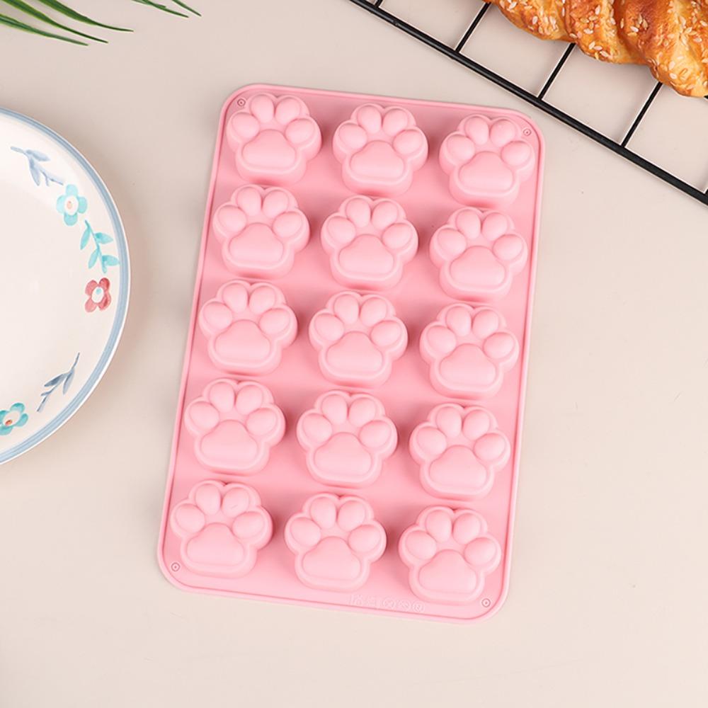 Food-Grade Silicone Chocolate Mold 15 Cells Cat Paw Pudding Mould Baking Cake Molds Kitchen Tools
Food-Grade Silicone Chocolate Mold 15 Cells Cat Paw Pudding Mould Baking Cake Molds Kitchen Tools