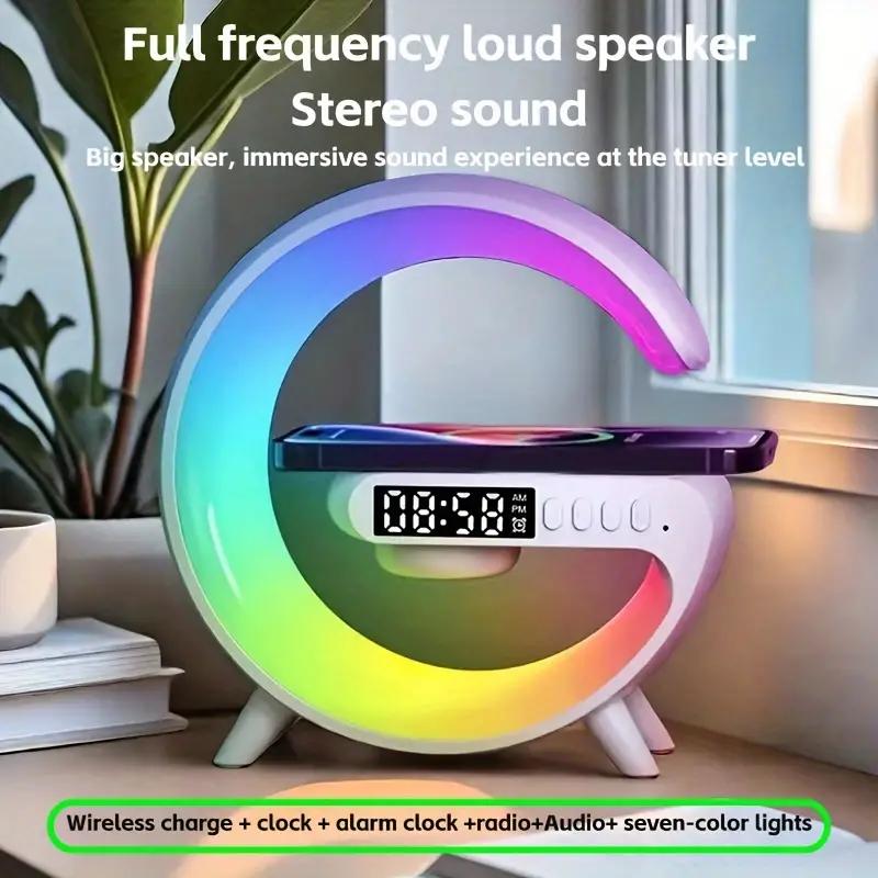 Беспроводной динамик, ритмическая RGB-световая панель, умный будильник «Восход солнца» с быстрым беспроводным зарядным устройством — идеально подходит для спальных комнат с тяжелым спальным местом белый
Беспроводной динамик, ритмическая RGB-световая панель, умный будильник «Восход солнца» с быстрым беспроводным зарядным устройством — идеально подходит для спальных комнат с тяжелым спальным местом белый