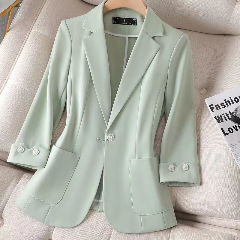 Spring and Summer Blazer Women s One-button Short Section, Small and Simple XS зелений
Spring and Summer Blazer Women s One-button Short Section, Small and Simple XS зелений