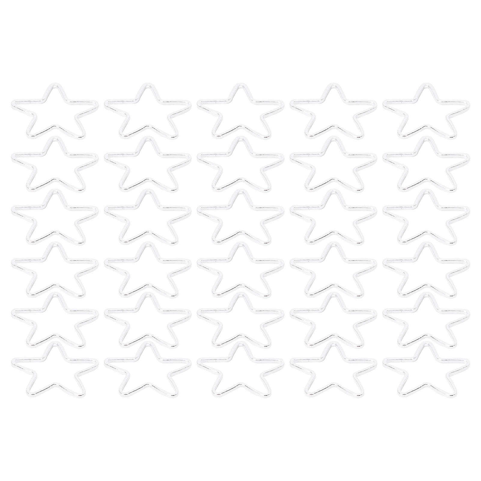30Pcs Hollow Frame Pendants Copper Jewelry Accessories for DIY Crafts Earring Necklace MakingSilver Star
30Pcs Hollow Frame Pendants Copper Jewelry Accessories for DIY Crafts Earring Necklace MakingSilver Star