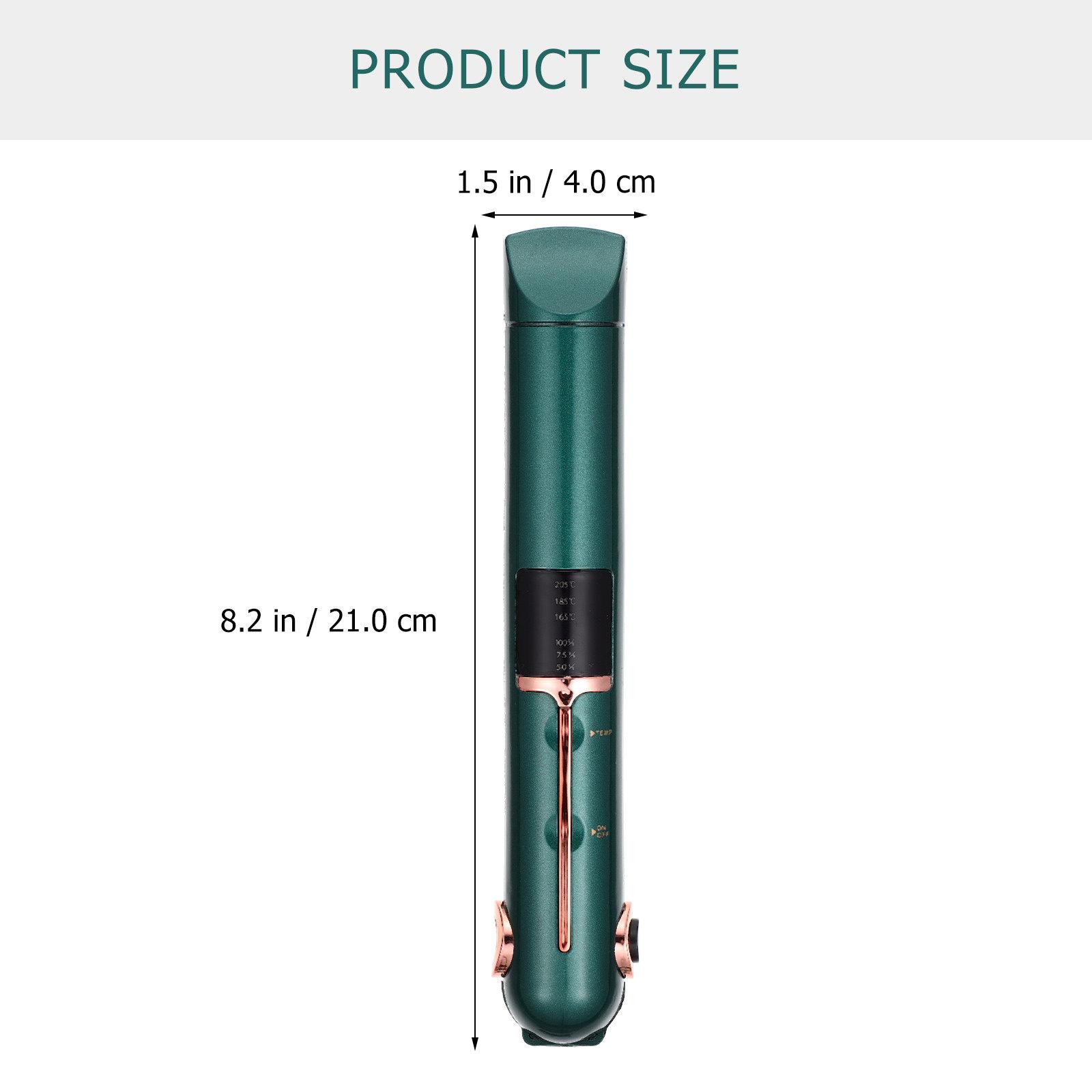 Wireless Charging Hair Straightener Curler Compact Size USB Charged Hair Styling Tool Adjustable Temperature Multifunctional зелёный
Wireless Charging Hair Straightener Curler Compact Size USB Charged Hair Styling Tool Adjustable Temperature Multifunctional зелёный