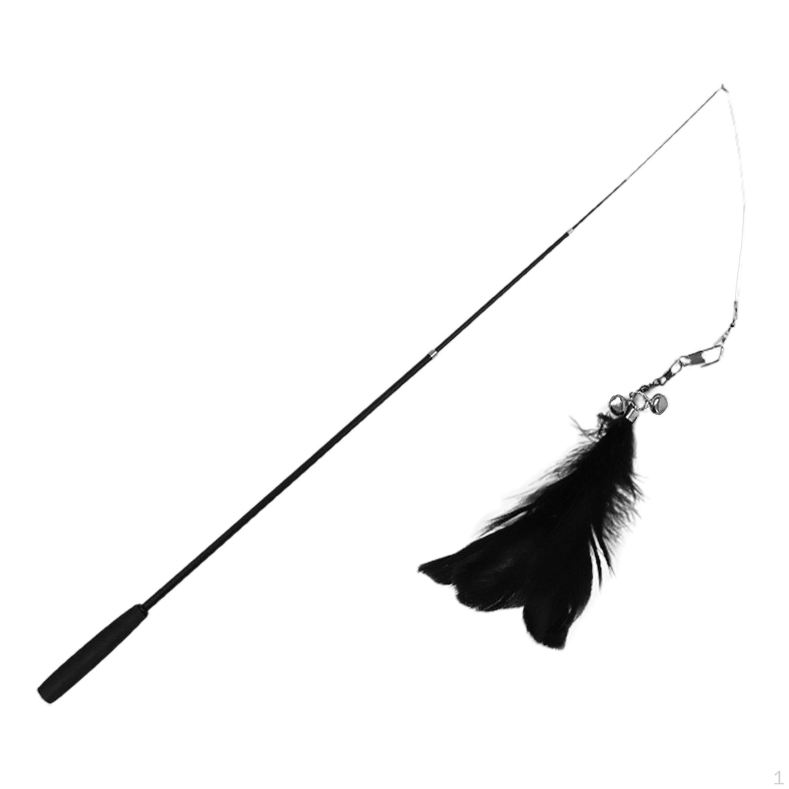 Fishing Rod Toy Expands to 5.9ft Interactive Teaser Play Black Feather
Fishing Rod Toy Expands to 5.9ft Interactive Teaser Play Black Feather