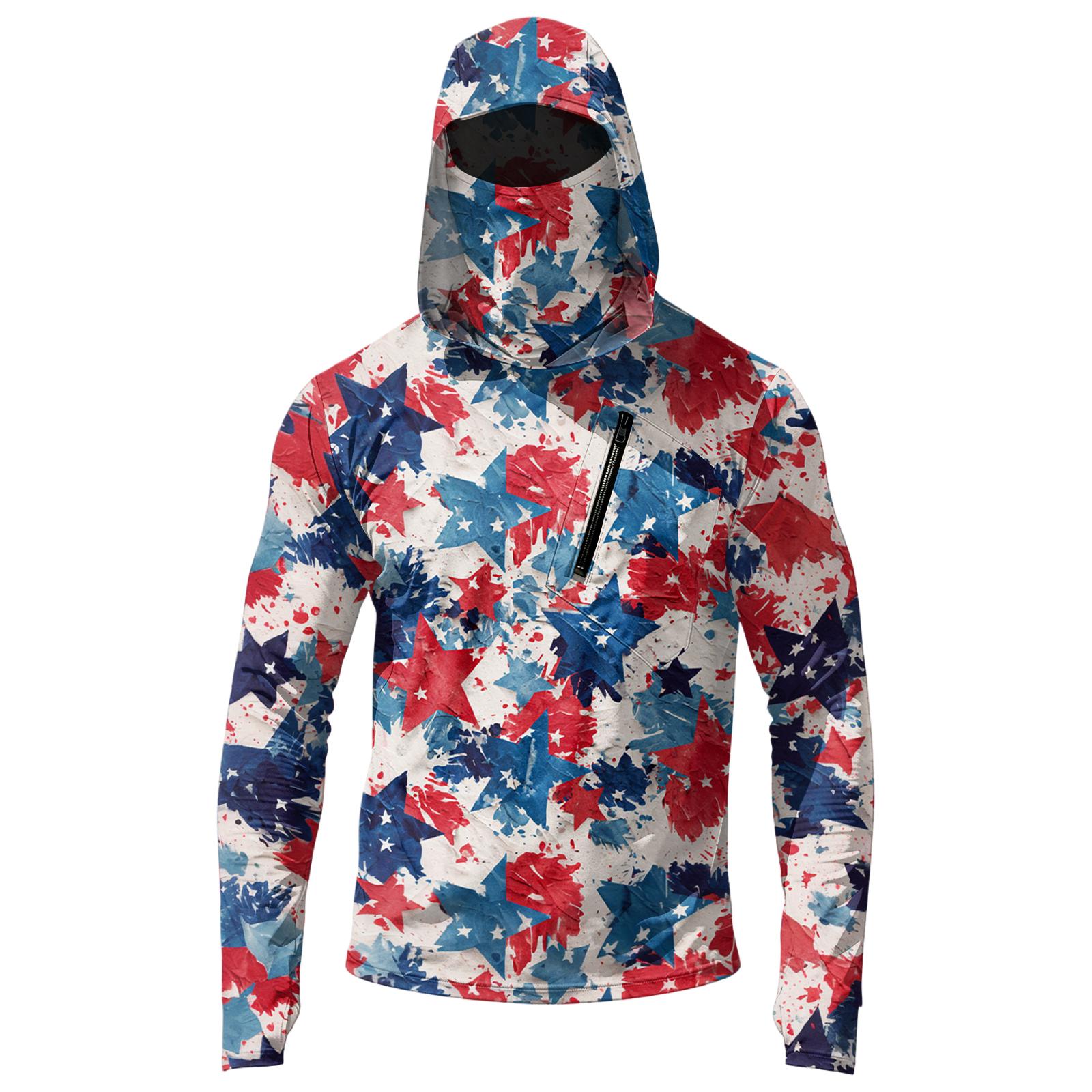 Men s Casual Independence Day Printed Hooded Long Sleeve Sun Protection Shirt Lightweight Breathable Outdoor Top for Daily Wear S
Men s Casual Independence Day Printed Hooded Long Sleeve Sun Protection Shirt Lightweight Breathable Outdoor Top for Daily Wear S