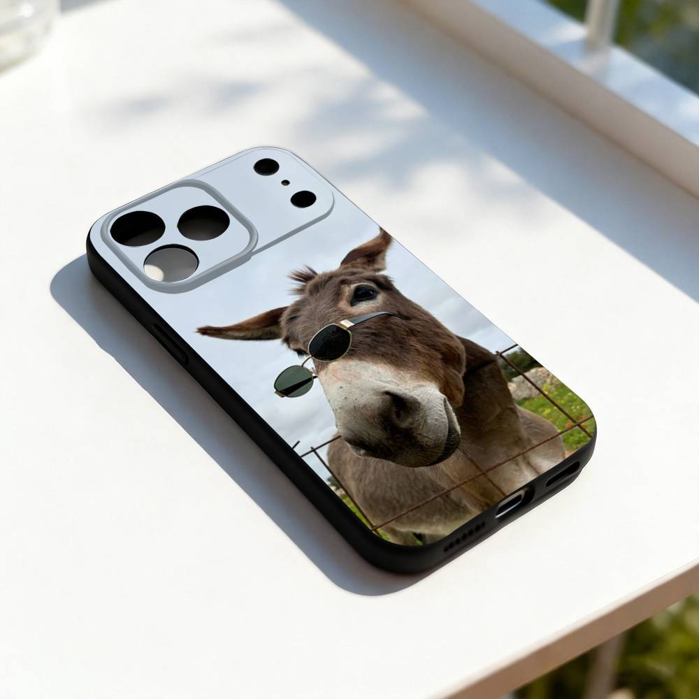 Funny Donkey Cute Phone Case For iPhone 17,16,15,14,13,12,11,Pro,Max,Plus,E,SE4,Air,Mini Black Precise Hole Matching iPhone12PROMAX
Funny Donkey Cute Phone Case For iPhone 17,16,15,14,13,12,11,Pro,Max,Plus,E,SE4,Air,Mini Black Precise Hole Matching iPhone12PROMAX