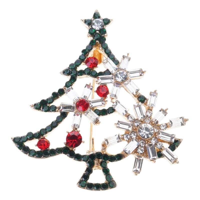 Festive Crystal Rhinestones Christmas Tree Brooch Alloy Corsage Pin Jewelry For Women Party Wear And Gift Giving
Festive Crystal Rhinestones Christmas Tree Brooch Alloy Corsage Pin Jewelry For Women Party Wear And Gift Giving